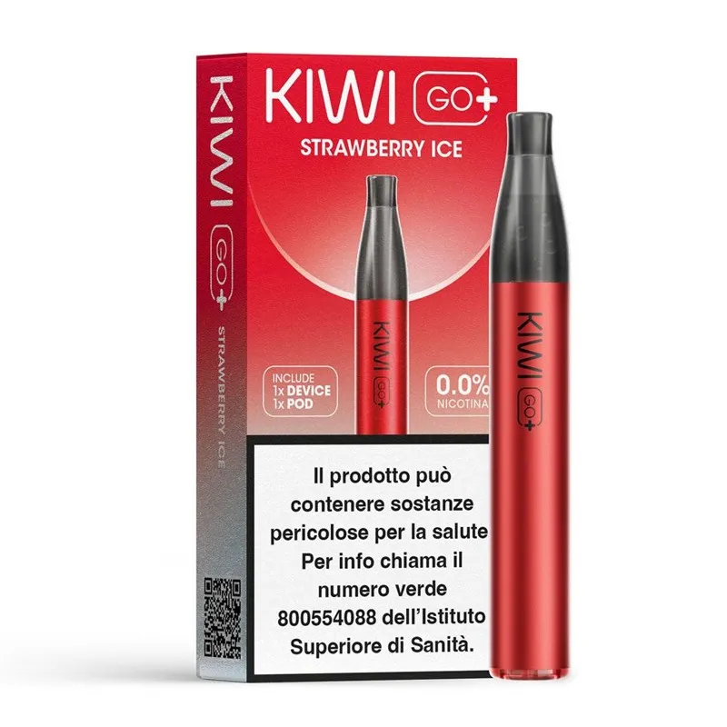 KIWI GO PLUS - STARTER KIT - STRAWBERRY ICE - 0 mg/ml - 2ml
