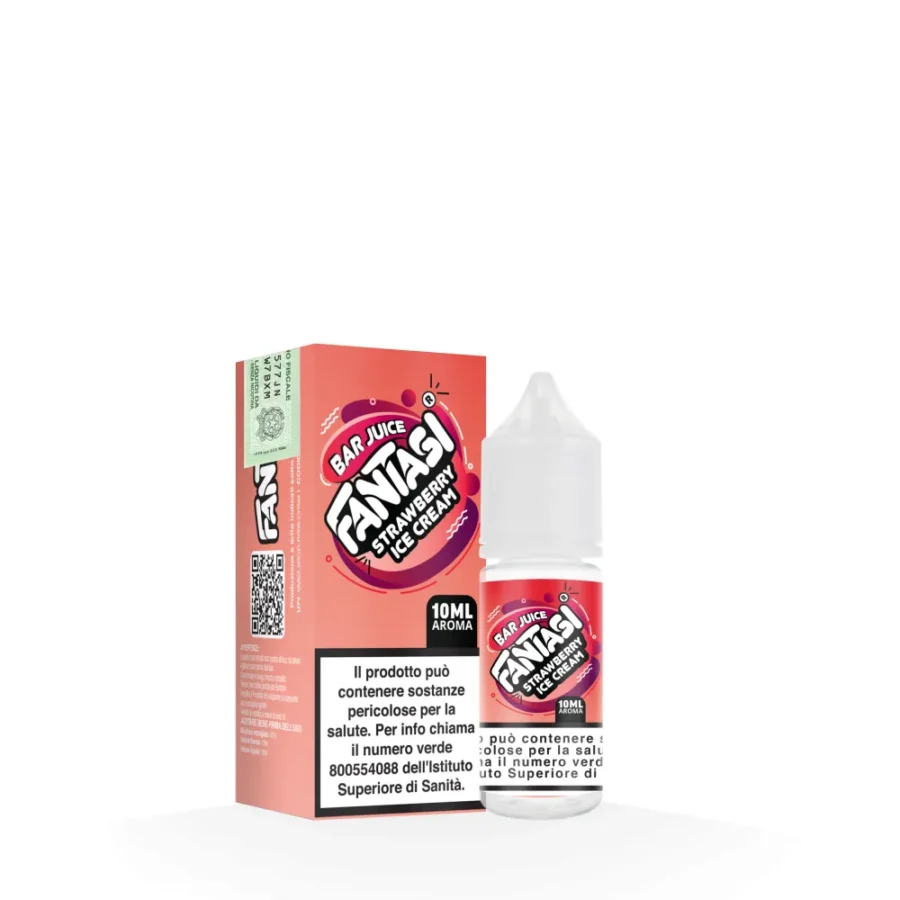 STRAWBERRY ICE CREAM - AROMA - BAR JUICE - FANTASI - 10ml - 0 mg/ml