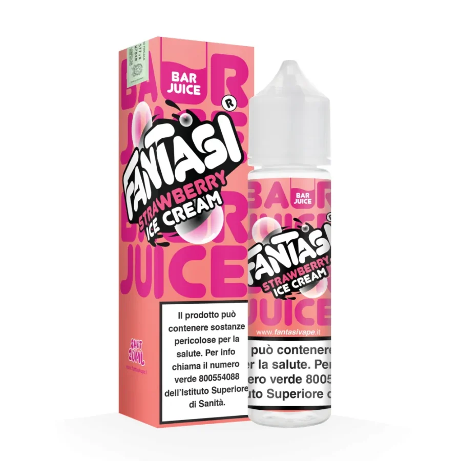 STRAWBERRY ICE CREAM - 20/60 - BAR JUICE - FANTASI - 20ml - 0 mg/ml