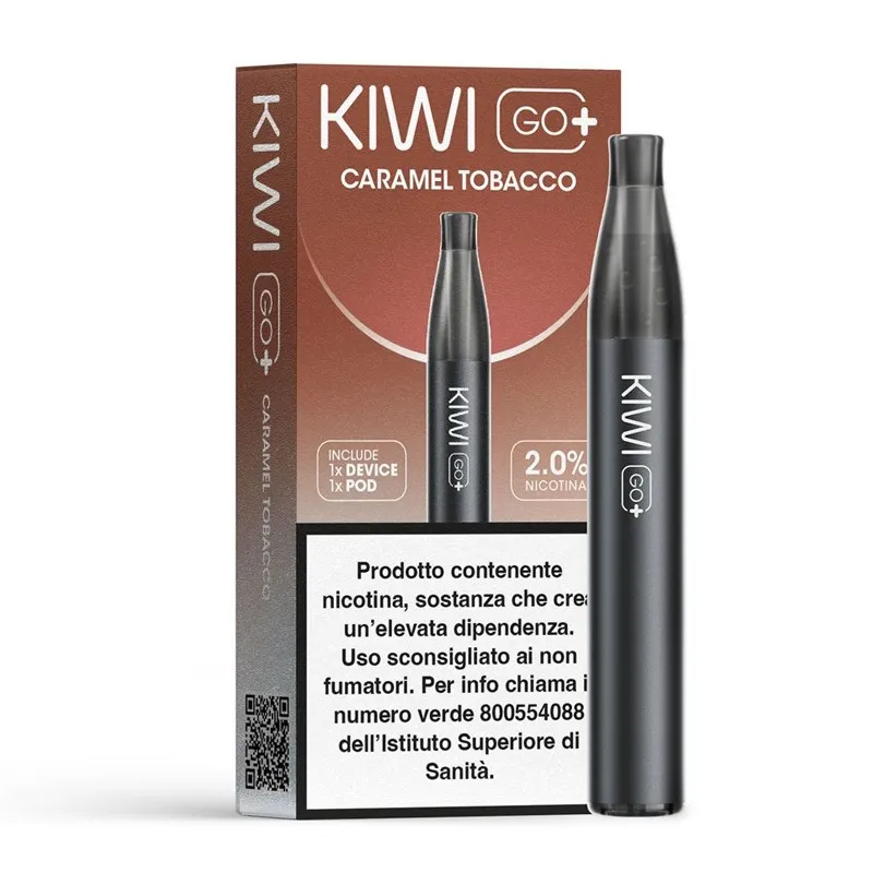 KIWI GO PLUS - STARTER KIT - CARAMEL TOBACCO - 0 mg/ml - 2ml