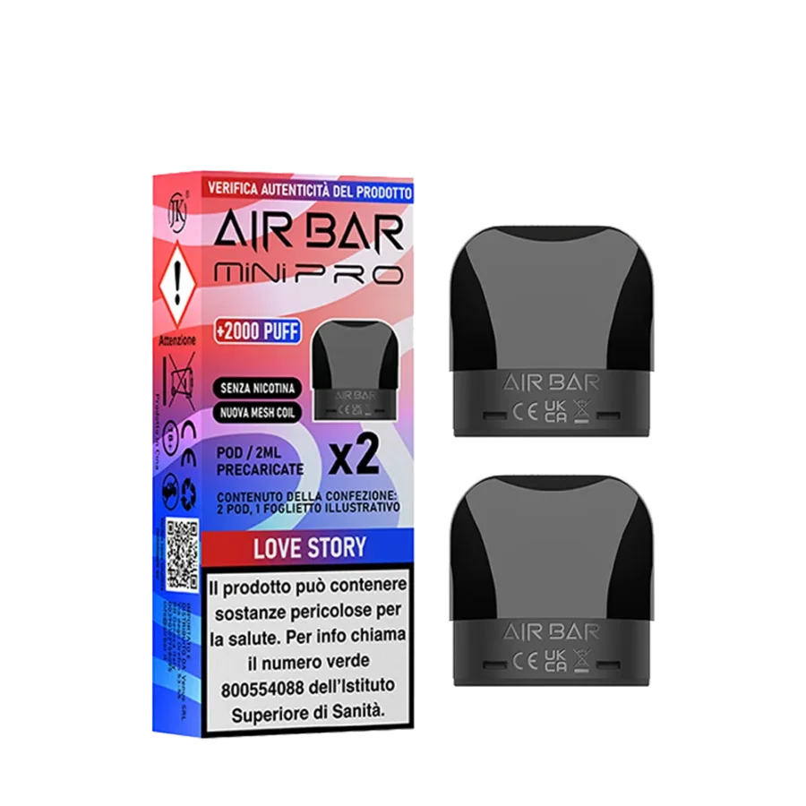 LOVE STORY POD X2 - MINI PRO - AIRBAR - 0 mg/ml - 2ml