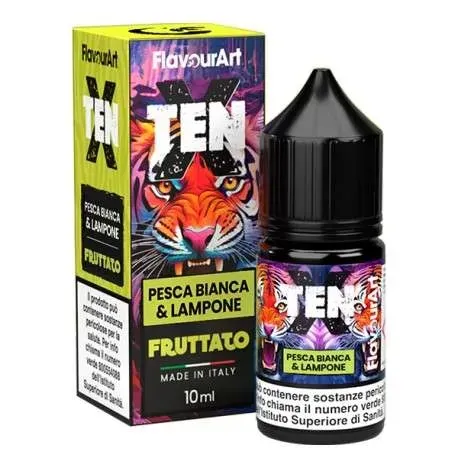 PESCA BIANCA & LAMPONE - 10/30 - FLAVOURART - 10ml - 0 mg/ml