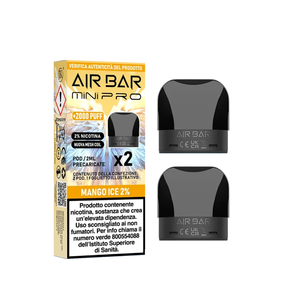 MANGO ICE POD X2 - MINI PRO - AIRBAR - 0 mg/ml - 2ml