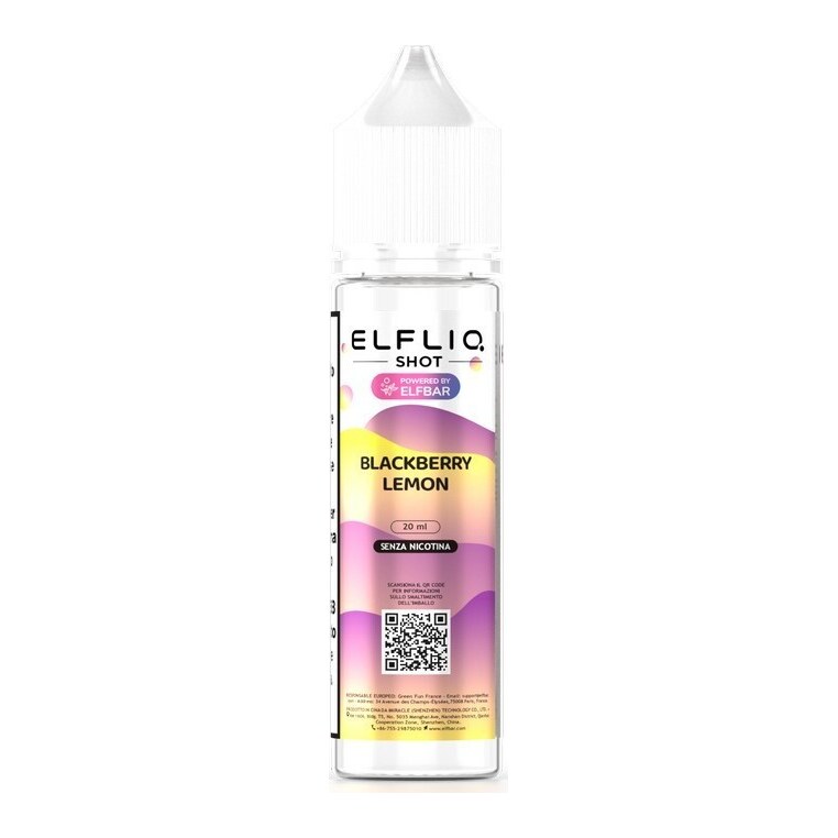 BLACKBERRY LEMON - 20/60 - ELFLIQ - 20ml - 0 mg/ml