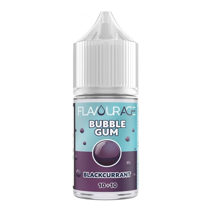 BUBBLEGUM BLACKCURRANT  - 10/30 - FLAVOURAGE - 10ml - 0 mg/ml