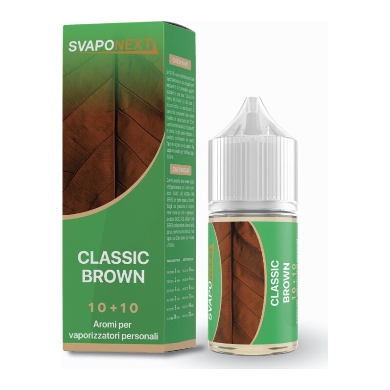 CLASSIC BROWN - 10/30 - SVAPONEXT - 10ml - 0 mg/ml