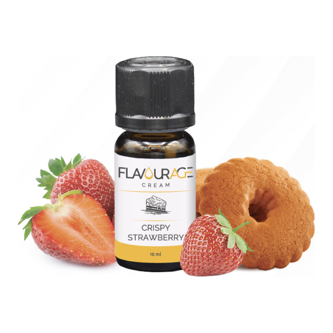 CRISPY STRAWBERRY - AROMA - FLAVOURAGE - 10ml - 0 mg/ml