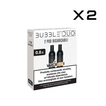 BUBBLE DUO POD X2 - VAPORART - 0.8 ohm