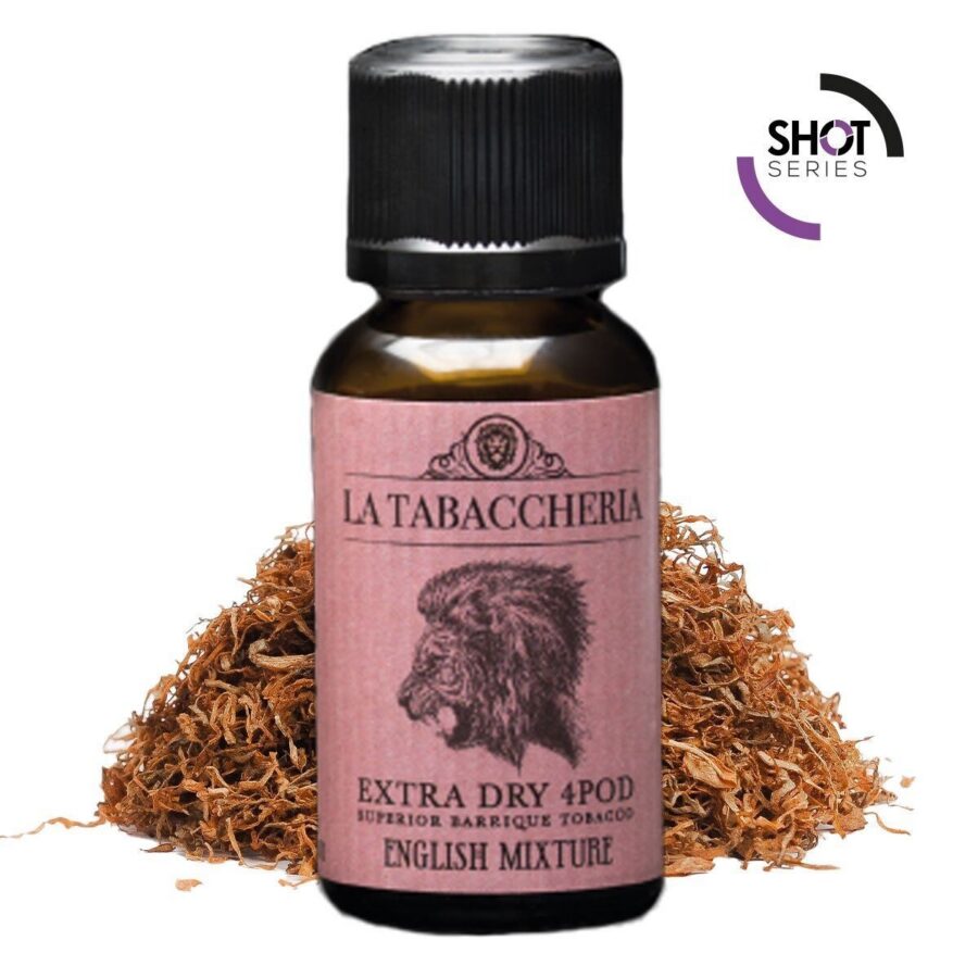 ENGLISH MIXTURE - 20/60 - EXTRA DRY 4POD - LA TABACCHERIA - 20ml - 0 mg/ml