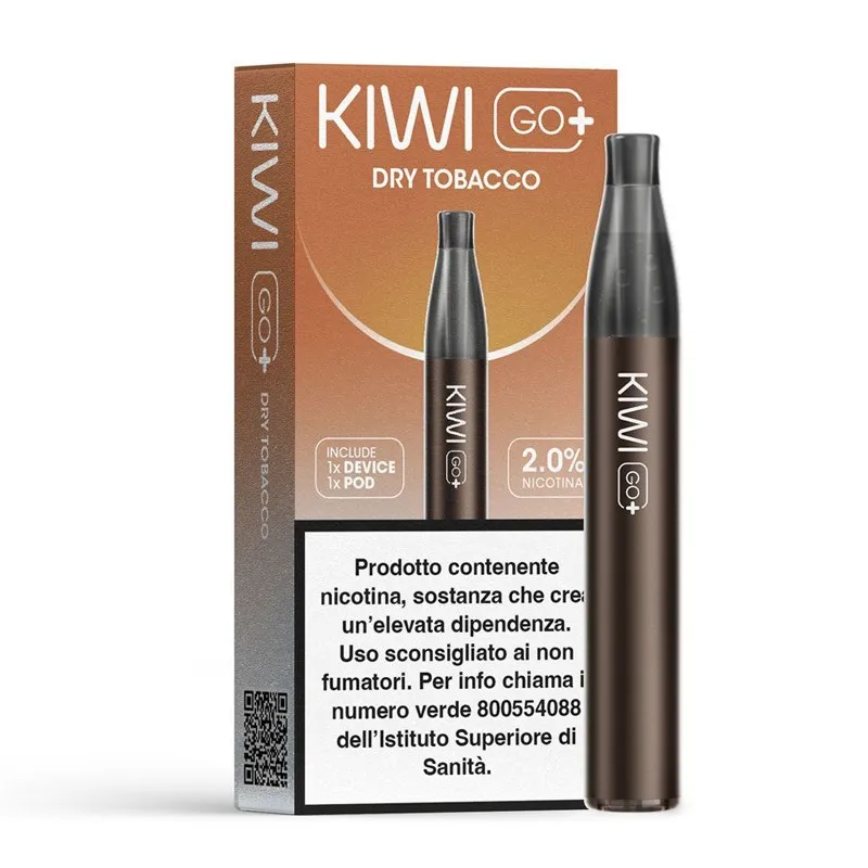 KIWI GO PLUS - STARTER KIT - DRY TOBACCO - 0 mg/ml - 2ml