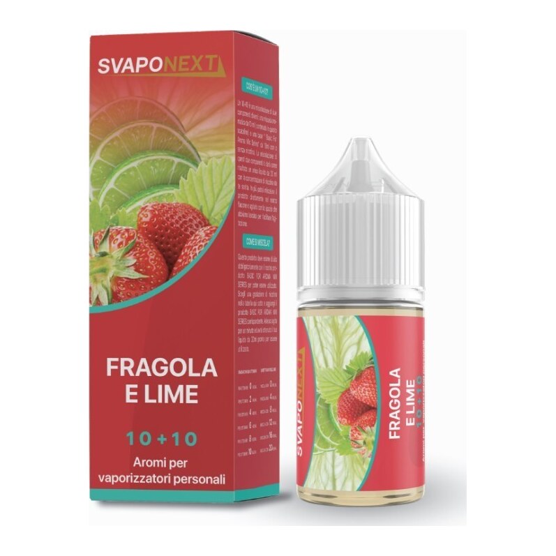 FRAGOLA E LIME - 10/30 - SVAPONEXT - 10ml - 0 mg/ml