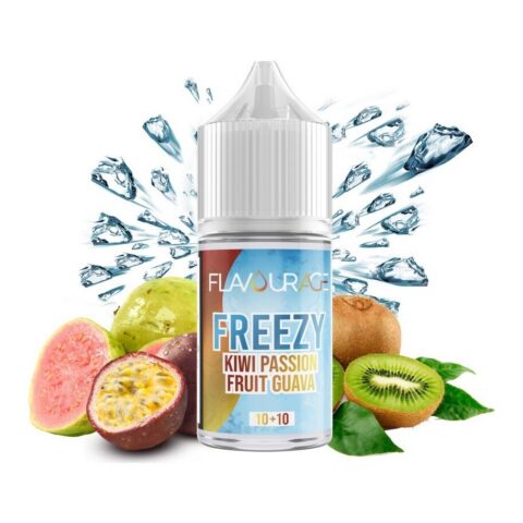 FREEZY KIWI PASSION FRUIT GUAVA  - 10/30 - FLAVOURAGE - 10ml - 0 mg/ml