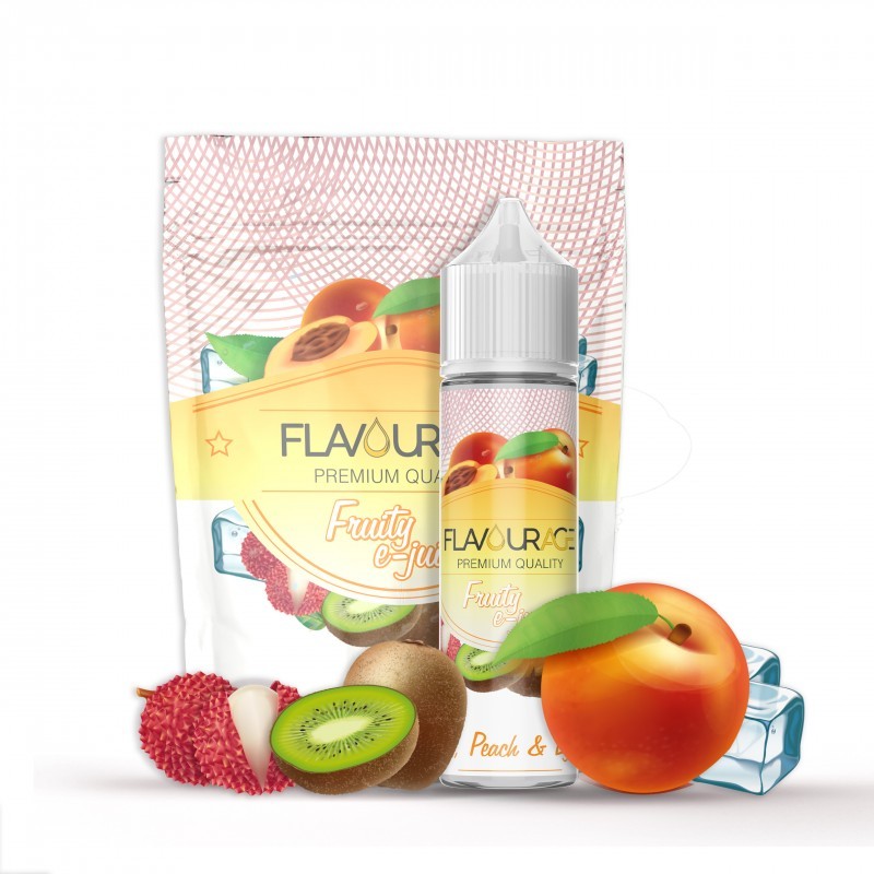 FRUITY KIWI, PEACH & LYCHEE - 20/60 - FLAVOURAGE - 20ml - 0 mg/ml