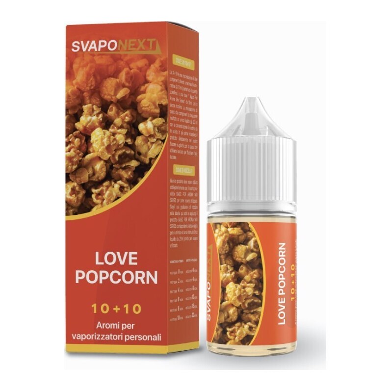 LOVE POPCORN - 10/30 - SVAPONEXT - 10ml - 0 mg/ml