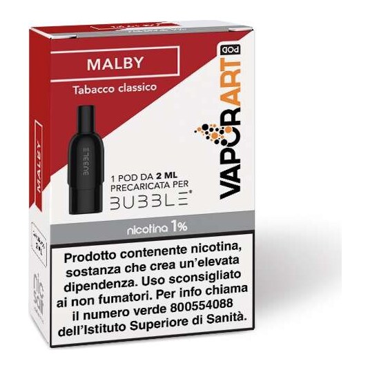 MALBY - POD PRECARICATA X 2 - VAPORART - 0 mg/ml - 2ml