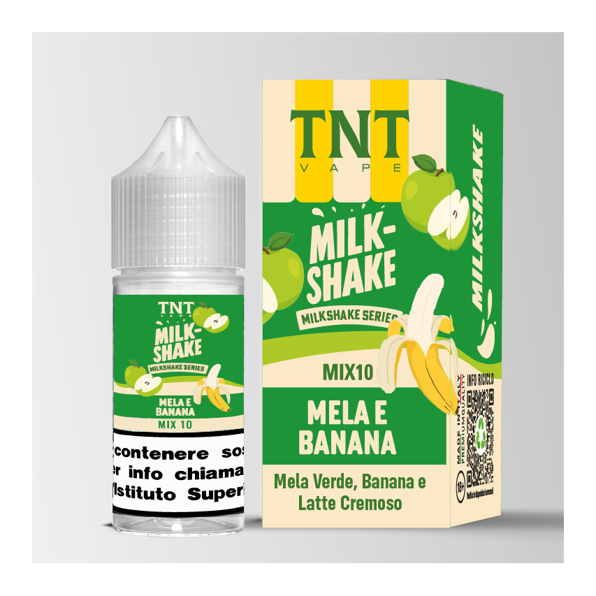 MELA E BANANA - 10/30 - MILKSHAKE - TNT - 10ml - 0 mg/ml
