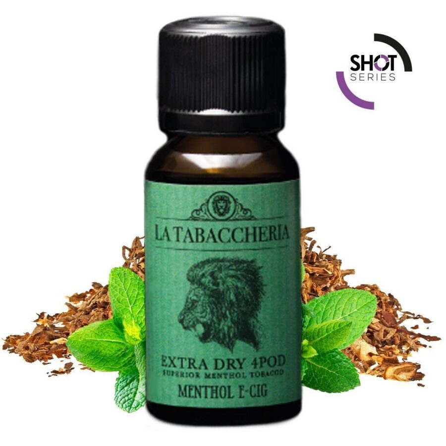 MENTHOL E-CIG - 20/60 - EXTRA DRY 4POD - LA TABACCHERIA - 20ml - 0 mg/ml