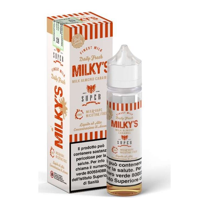 MILKYS ALMOND CARAMEL - MIX 30/60 - SUPER FLAVOR - 30ml - 0 mg/ml