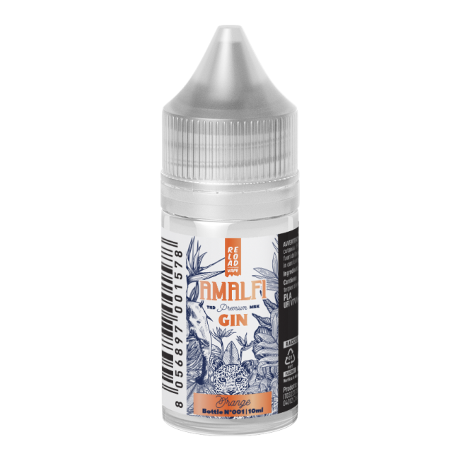ORANGE  - 10/30 - AMALFI GIN - RELOADVAPE - 10ml - 0 mg/ml