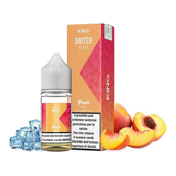 PEACH ICE - 20/60 - SWITCH BAR - KING LIQUID - 20ml - 0 mg/ml