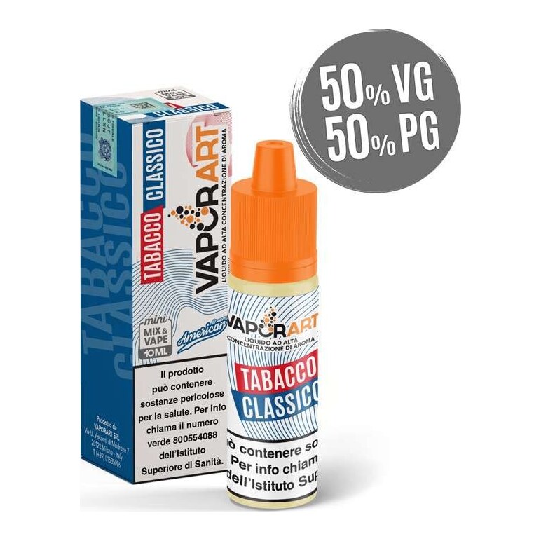 TABACCO CLASSICO - 10/20 - VAPORART - 10ml - 0 mg/ml