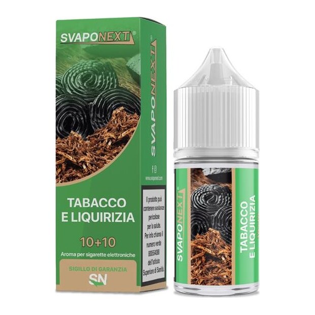 TABACCO E LIQUIRIZIA - 10/30 - SVAPONEXT - 10ml - 0 mg/ml