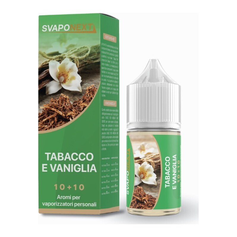 TABACCO E VANIGLIA - 10/30 - SVAPONEXT - 10ml - 0 mg/ml