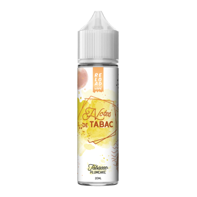 TABACCO PLUMCAKE - NOTES DE TABAC - 20/60 - RELOADVAPE - 20ml - 0 mg/ml